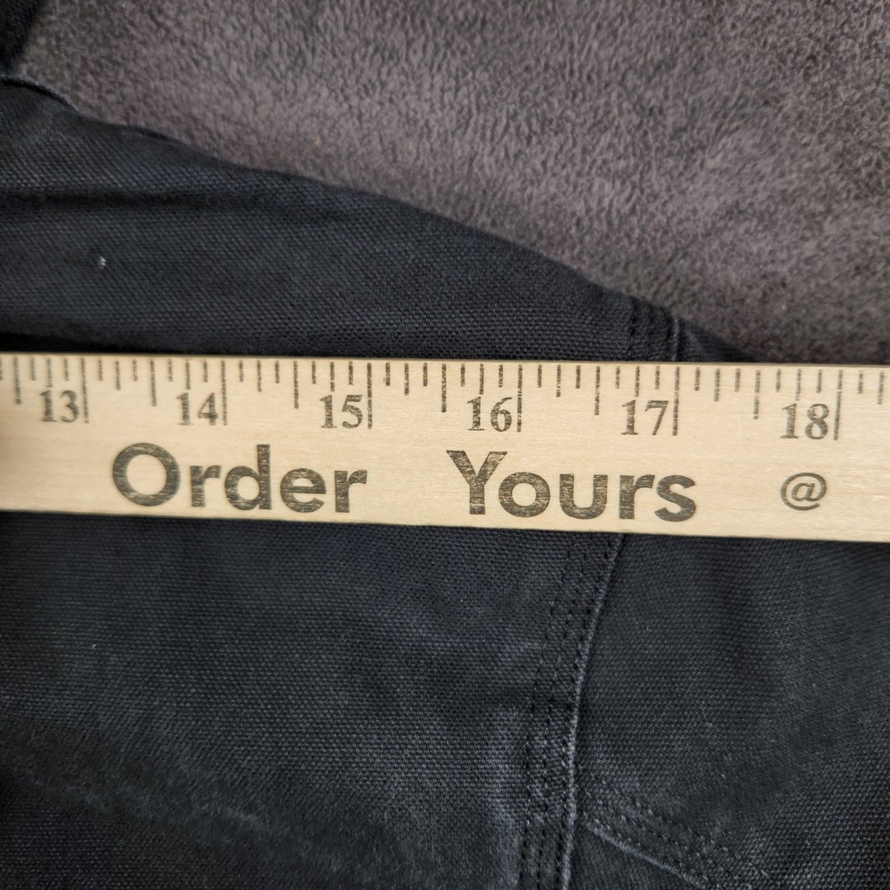 Carhartt Flannel Quilt Lined Active Jacket‎ Youth Medium 10 12 Black OJ8545-B - Picture 6 of 9